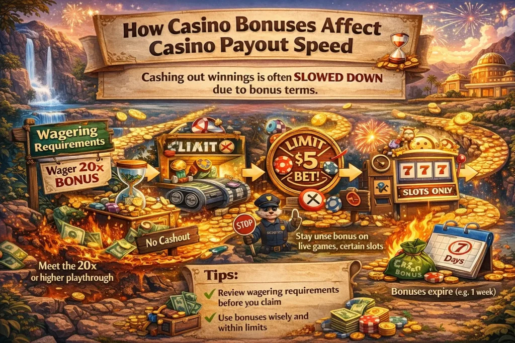 casino bonuses payout infographic