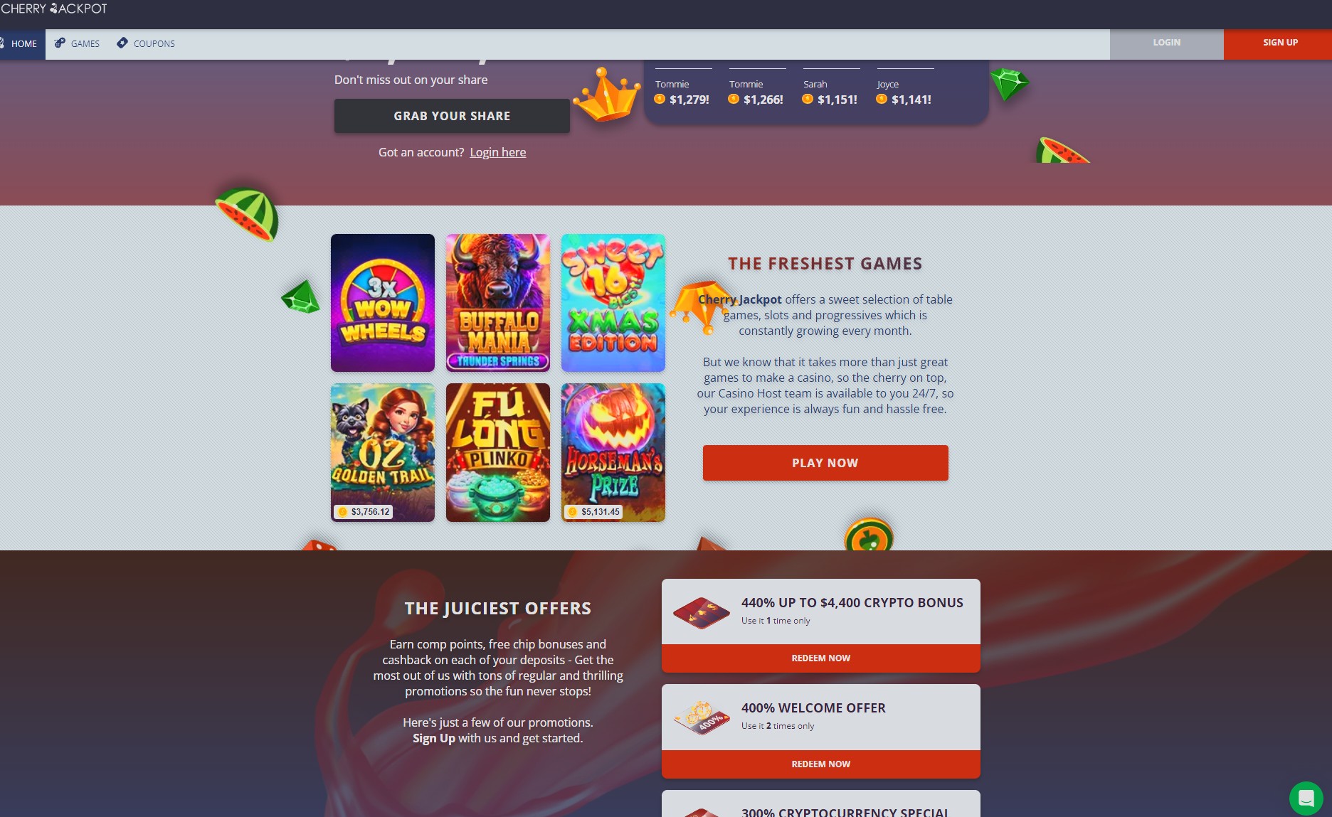 Cherry Jackpot Casino